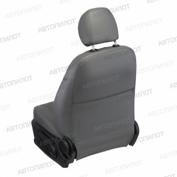 5 299 р. Чехлы сидений (3 места, экокожа) Автопилот Ромб  Ford Transit (2006-2014) цельнометаллический фургон (серый)  с доставкой в г. Вологда. Увеличить фотографию 5