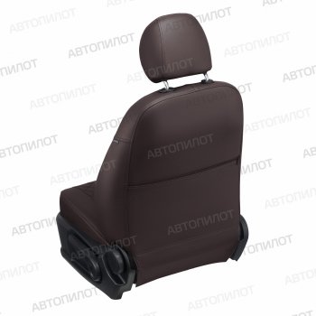 21 799 р. Чехлы на сиденья Экокожа (9 мест экокожа) Автопилот Ford Transit цельнометаллический фургон (2014-2022) (шоколад)  с доставкой в г. Вологда. Увеличить фотографию 8