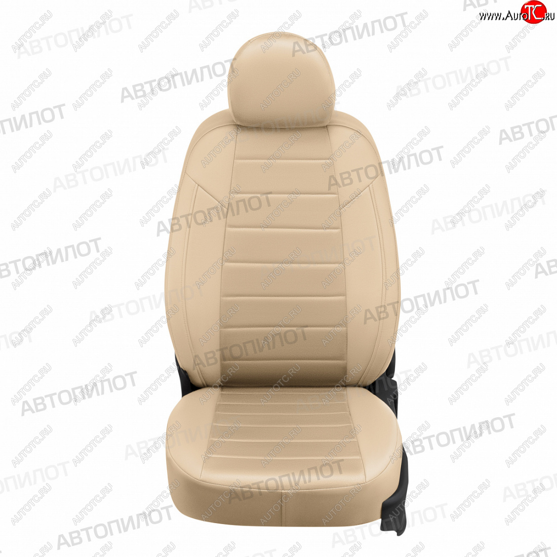 13 849 р. Чехлы сидений (экокожа/алькантара, сплош.) Автопилот Great Wall Deer G3 (1998-2010) (бежевый)  с доставкой в г. Вологда