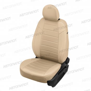 13 849 р. Чехлы сидений (экокожа/алькантара, сплош.) Автопилот Great Wall Deer G3 (1998-2010) (бежевый)  с доставкой в г. Вологда. Увеличить фотографию 5