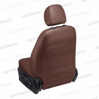 13 649 р. Чехлы сидений (экокожа, 50/50) Автопилот  Great Wall Safe (2001-2010) (темно-коричневый)  с доставкой в г. Вологда. Увеличить фотографию 5