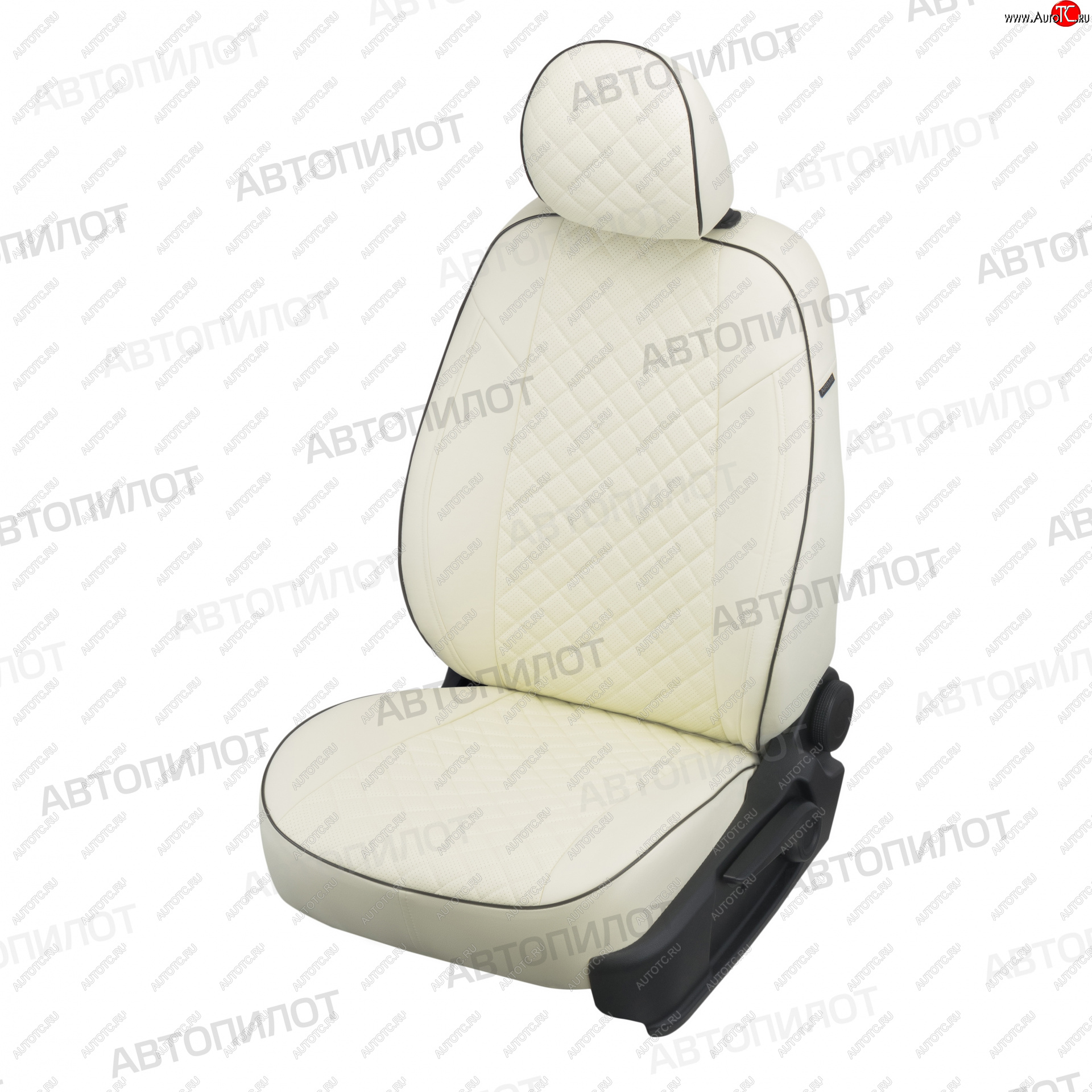 14 449 р. Чехлы сидений (экокожа) Автопилот Ромб Honda Accord 7 CL седан дорестайлинг (2002-2005) (белый)  с доставкой в г. Вологда