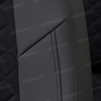 14 249 р. Чехлы сидений (экокожа/алькантара) Автопилот Ромб  Honda Civic  FB (2011-2016) седан (черный)  с доставкой в г. Вологда. Увеличить фотографию 5