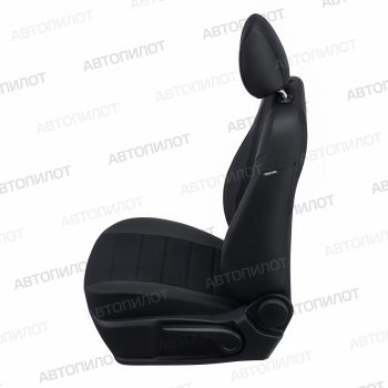 13 649 р. Чехлы сидений (экокожа/алькантара) Автопилот  Honda Element  1 (2008-2011) YH 2-ой рестайлинг (черный)  с доставкой в г. Вологда. Увеличить фотографию 4