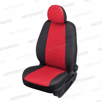 Чехлы сидений (экокожа) Автопилот Ромб Hyundai Santa Fe CM дорестайлинг (2006-2009)