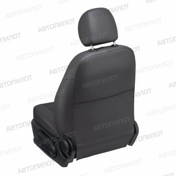 13 649 р. Чехлы сидений (экокожа) Автопилот  KIA Carens  UN (2006-2013) (темно-серый)  с доставкой в г. Вологда. Увеличить фотографию 2