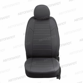 13 649 р. Чехлы сидений (экокожа) Автопилот  KIA Cerato  1 LD (2004-2007) хэтчбэк (темно-серый)  с доставкой в г. Вологда. Увеличить фотографию 5