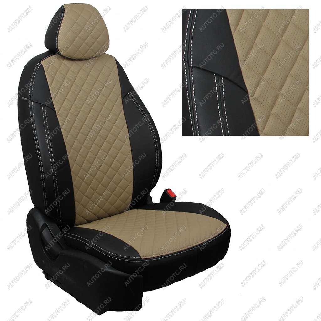 8 499 р. Комплект салонных чехлов Mitsubishi Pajero Sport III с 15г.  mi-mpjiii-mpsii-chetb-r Автопилот  с доставкой в г. Вологда