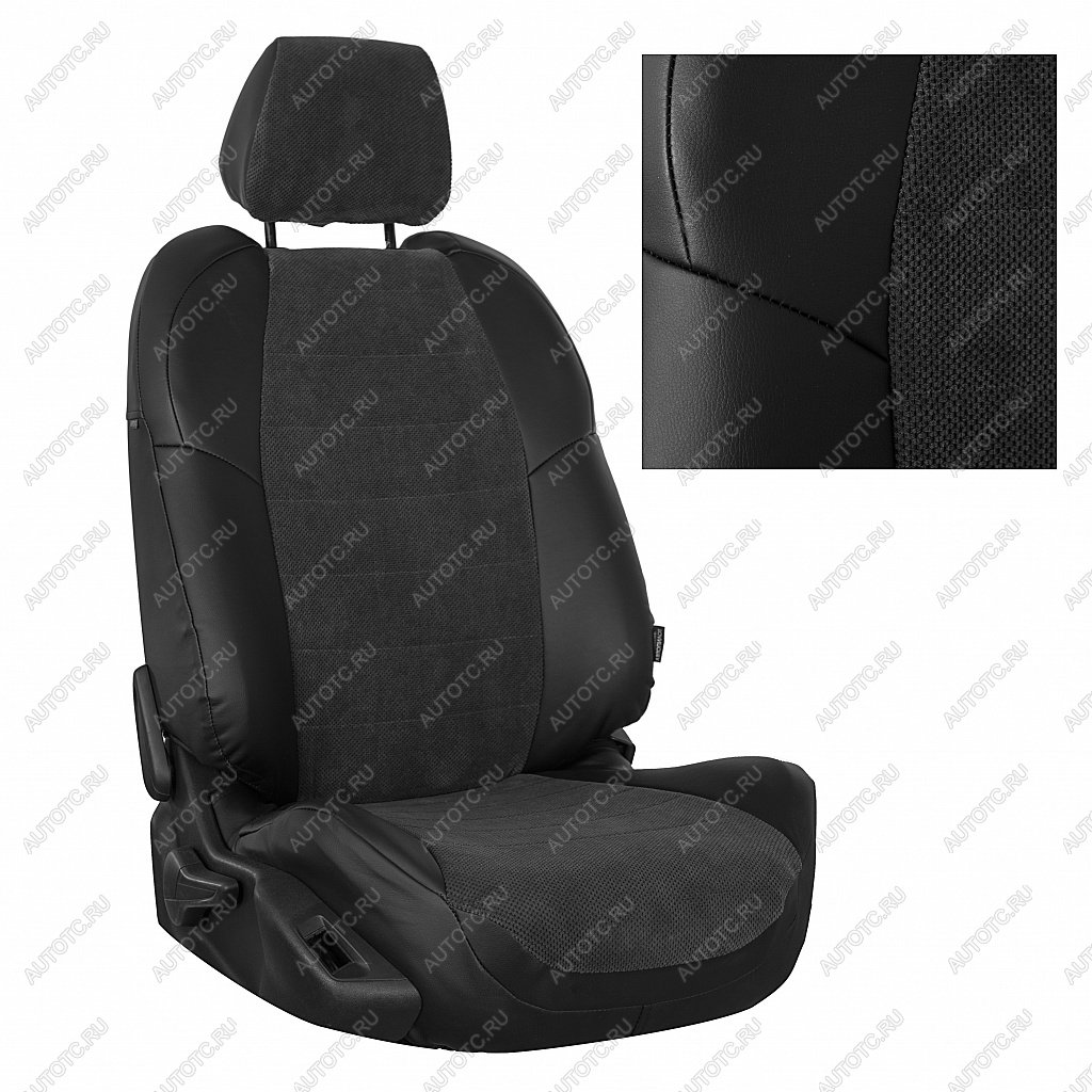 8 249 р. Комплект салонных чехлов Nissan Almera Classic (с подголовниками) с 06-13г.  ni-al-0613-chf-v Автопилот  с доставкой в г. Вологда