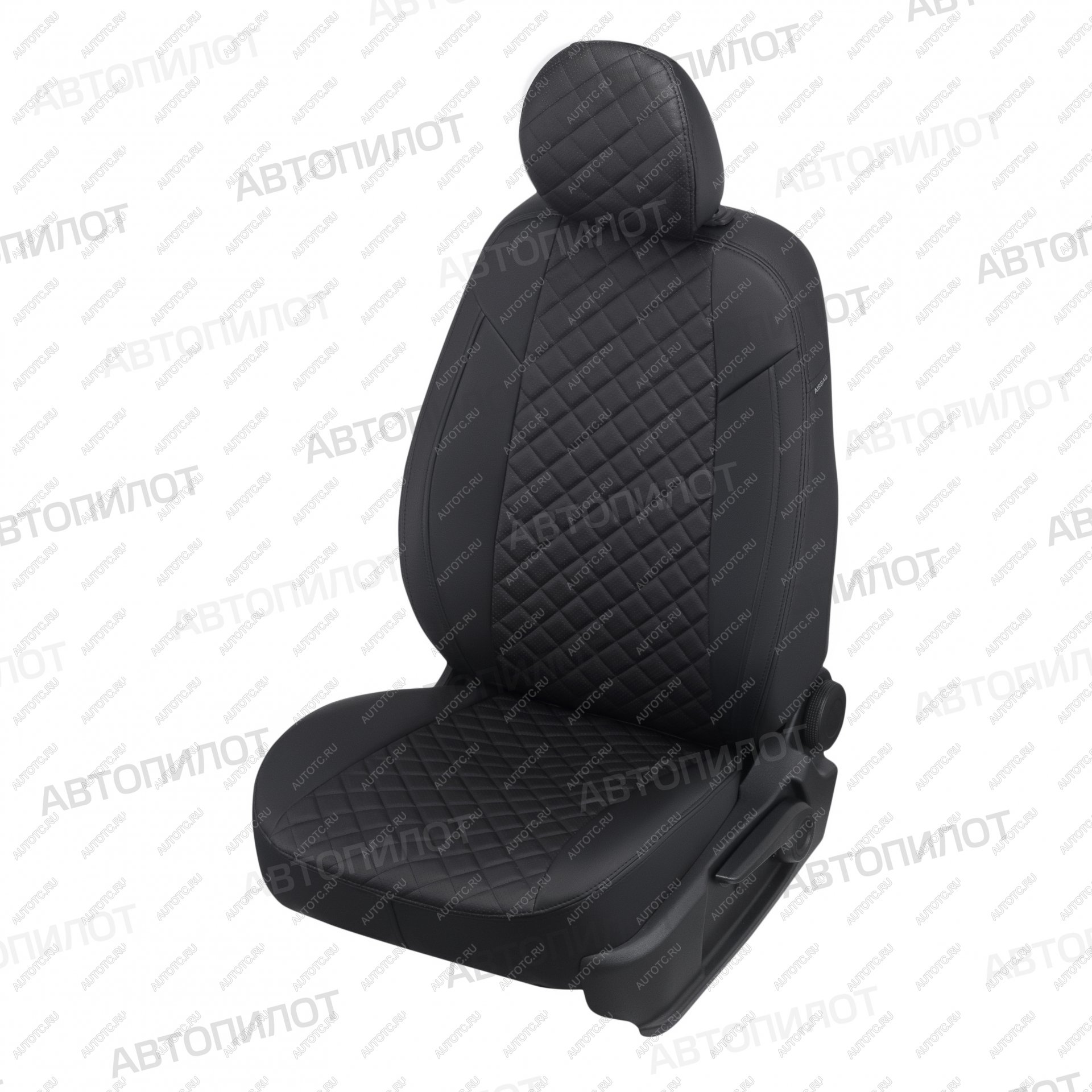 8 749 р. Чехлы на сиденья Ромб (раздел. 40/60 экокожа) Автопилот Nissan Juke 1 YF15 дорестайлинг (2010-2014) (черный)  с доставкой в г. Вологда