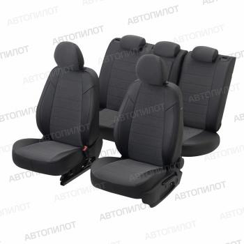 13 649 р. Чехлы на сиденья Велюр (5 мест раздел. 40/60 экокожа) Автопилот Peugeot Partner Tepee (2008-2012) (черный)  с доставкой в г. Вологда. Увеличить фотографию 5