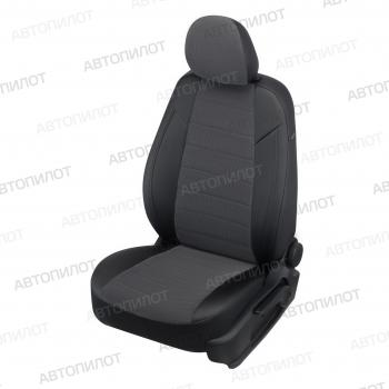Чехлы на сиденья Велюр (5 мест раздел. 40/60 экокожа) Автопилот Peugeot Partner Tepee (2008-2012) (черный)