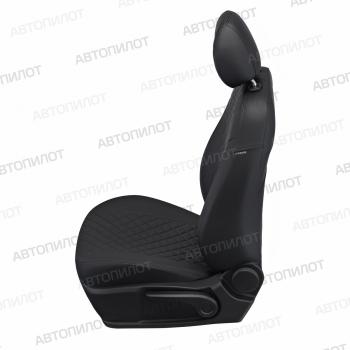 14 249 р. Чехлы на сиденья Ромб (5 мест раздел. 40/60 экокожа) Автопилот Peugeot Partner Tepee (2008-2012) (черный)  с доставкой в г. Вологда. Увеличить фотографию 5