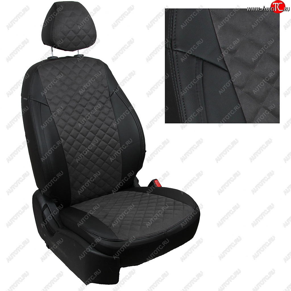 8 499 р. Комплект салонных чехлов Toyota Hilux VIII с 15г.  ta-khi-kh8-chets-ar Автопилот  с доставкой в г. Вологда