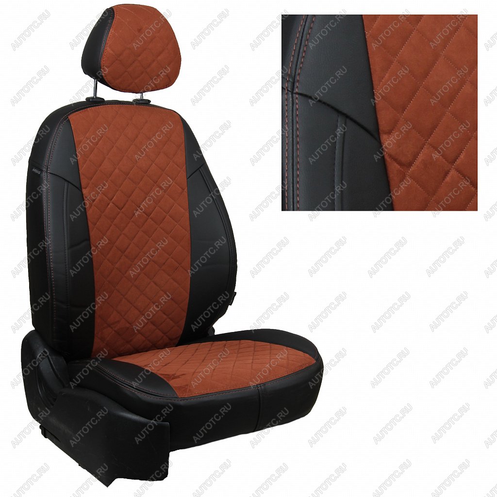 14 249 р. Комплект салонных чехлов Volkswagen Amarok I с 10г.  vo-am-a10-cheko-ar Автопилот  с доставкой в г. Вологда