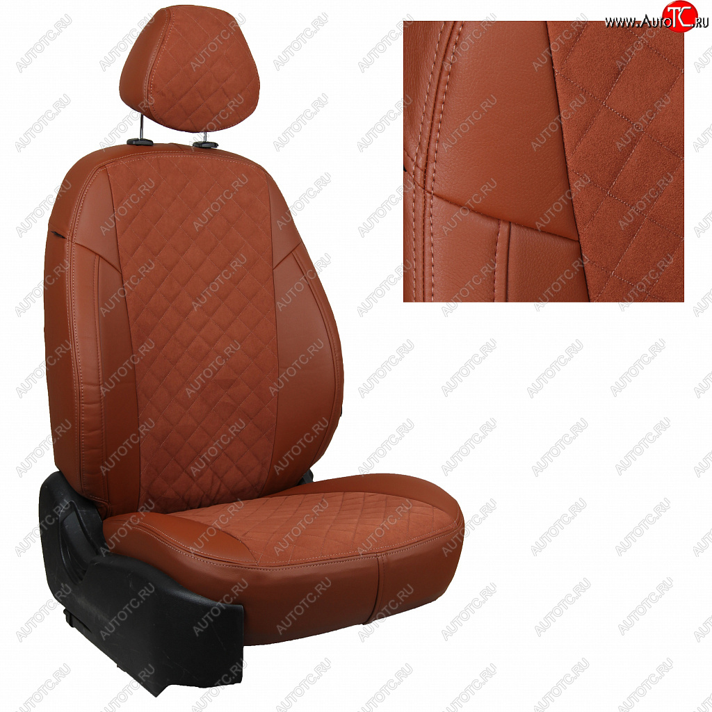 14 249 р. Комплект салонных чехлов Volkswagen Amarok I с 10г.  vo-am-a10-koko-ar Автопилот  с доставкой в г. Вологда