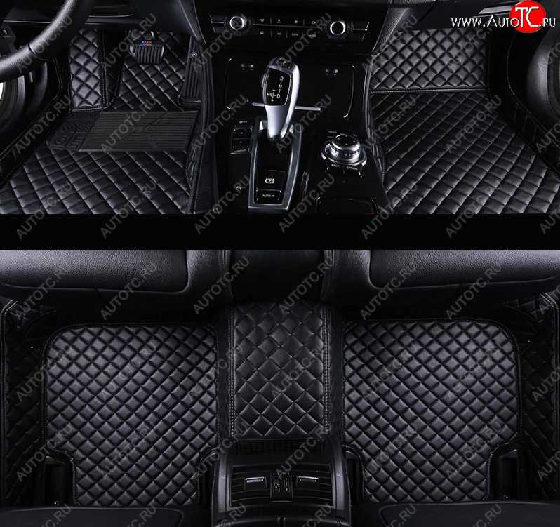 5 399 р. Коврики салонные (экокожа) Автопилот Land Rover Discovery 4 L319 (2009-2016) (черный)  с доставкой в г. Вологда