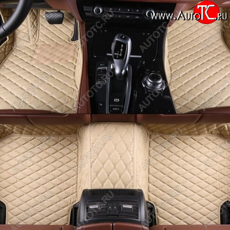 4 099 р. Ковры (Кожа экокожа) Автопилот Volvo XC90 L дорестайлинг (2015-2019) (бежевый)  с доставкой в г. Вологда