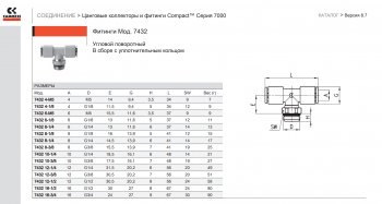 2 299 р. Фитинг тройник цанговый поворотный Camozzi 7432 16-34 Camozzi 7432 16-34  с доставкой в г. Вологда. Увеличить фотографию 4