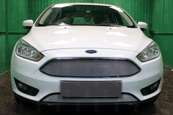 2 999 р. Защитная сетка в бампер (низ, ячейка 3х7 мм) Alfeco Стандарт KIA Ceed 3 CD хэтчбэк (2018-2025) (Чёрная)  с доставкой в г. Вологда. Увеличить фотографию 9