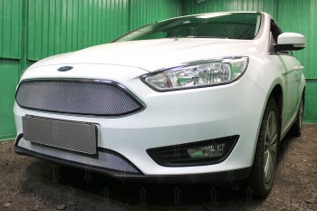 2 999 р. Защитная сетка в бампер (низ, ячейка 3х7 мм) Alfeco Стандарт KIA Ceed 3 CD хэтчбэк (2018-2025) (Чёрная)  с доставкой в г. Вологда. Увеличить фотографию 8