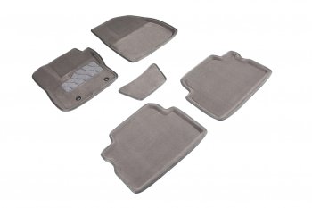 Комплект ковриков салона (ворсовые, 3D) SEINTEX Ford Kuga  1 (2008-2013) (Серый)