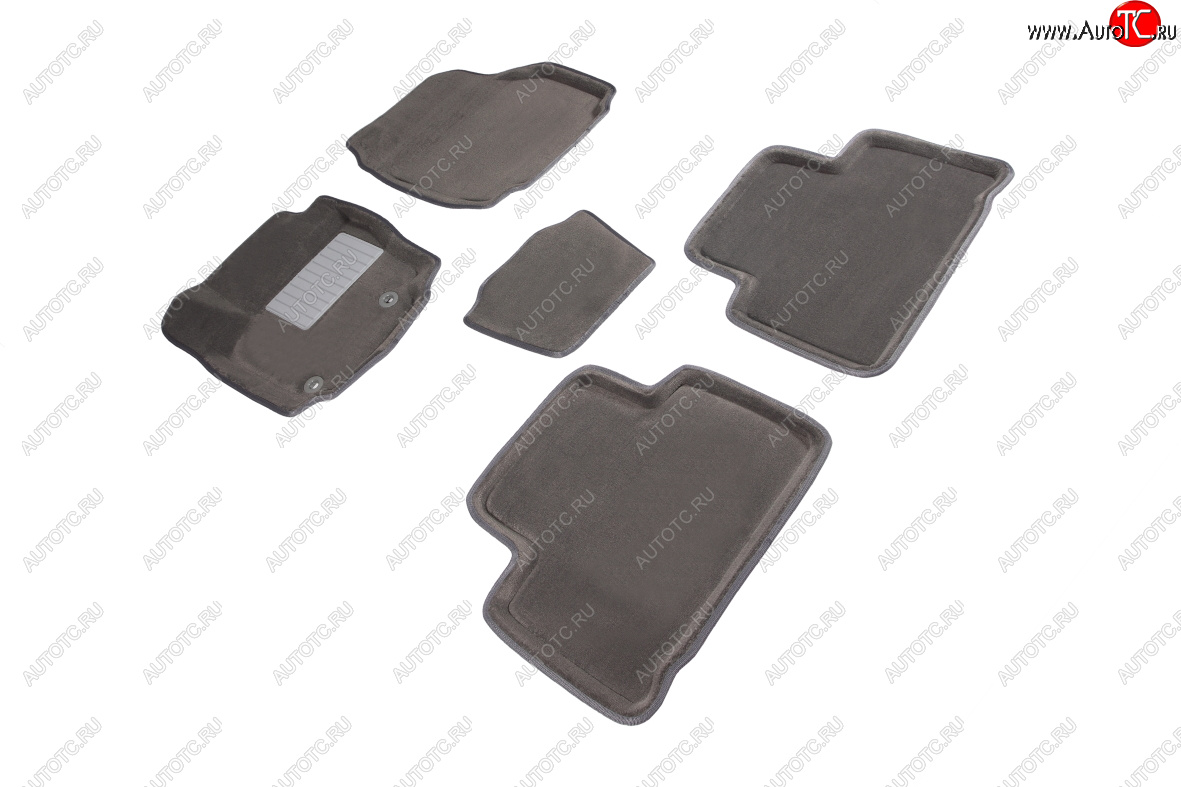 7 049 р. Комплект ковриков салона (ворсовые, 3D) SEINTEX  Ford S-Max  1 (2006-2015) дорестайлинг, рестайлинг (Серый)  с доставкой в г. Вологда