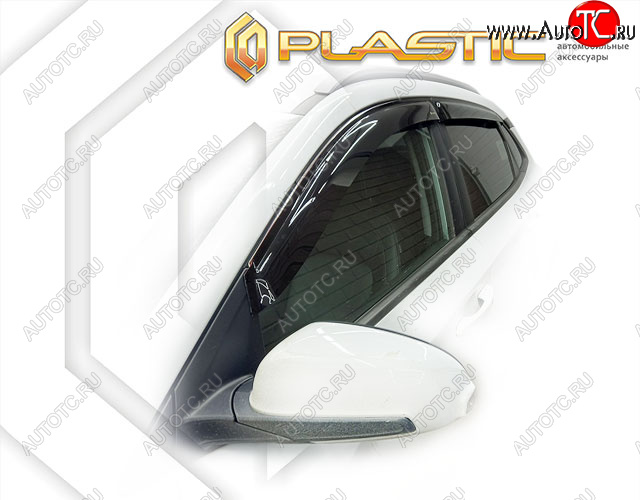 1 999 р. Дефлектора окон CA-Plastic  Hyundai Kona  OS (2017-2021) дорестайлинг (classic полупрозрачный)  с доставкой в г. Вологда