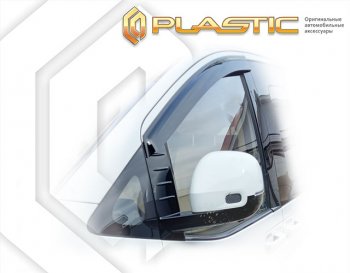 1 899 р. Дефлектора окон CA-Plastic  Hyundai Staria  US4 (2021-2022) (серия Сlassic полупрозрачный, без хром. молдинга)  с доставкой в г. Вологда. Увеличить фотографию 2