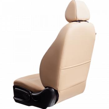 9 449 р. Комплект чехлов для сидений (РЗС 40/60 3Г Илана+Орегон) ТУРИН Lord Autofashion KIA Ceed 3 CD хэтчбэк (2018-2025) (бежевый, вставка бежевая, строчка бежевая)  с доставкой в г. Вологда. Увеличить фотографию 6