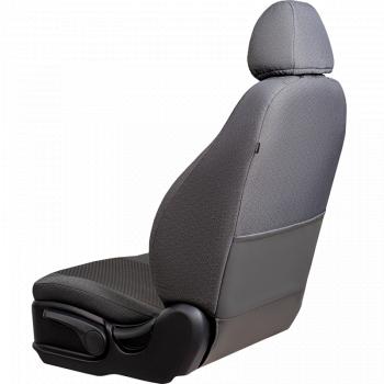 5 399 р. Комплект чехлов для сидений (ЦЗС Жаккард) Дублин Lord Autofashion Лада Нива 4х4 2121 3 дв. дорестайлинг (1977-2019) (серый, вставка Стежок серая)  с доставкой в г. Вологда. Увеличить фотографию 2