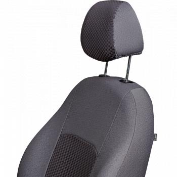 5 399 р. Комплект чехлов для сидений (ЦЗС Жаккард) Дублин Lord Autofashion Лада Нива 4х4 2121 3 дв. дорестайлинг (1977-2019) (серый, вставка Стежок серая)  с доставкой в г. Вологда. Увеличить фотографию 6