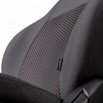 5 399 р. Комплект чехлов для сидений (ЦЗС Жаккард) Дублин Lord Autofashion Лада Нива 4х4 2121 3 дв. дорестайлинг (1977-2019) (серый, вставка Стежок серая)  с доставкой в г. Вологда. Увеличить фотографию 7