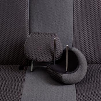 5 399 р. Комплект чехлов для сидений (ЦЗС Жаккард) Дублин Lord Autofashion Лада Нива 4х4 2121 3 дв. дорестайлинг (1977-2019) (серый, вставка Стежок серая)  с доставкой в г. Вологда. Увеличить фотографию 8