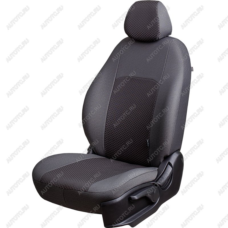 5 399 р. Комплект чехлов для сидений (ЦЗС Жаккард) Дублин Lord Autofashion Лада Нива 4х4 2121 3 дв. дорестайлинг (1977-2019) (серый, вставка Стежок серая)  с доставкой в г. Вологда