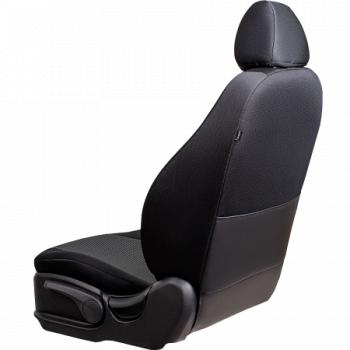 5 999 р. Комплект чехлов для сидений (4 дв. ЦЗС 3Г Жаккард) ДУБЛИН Lord Autofashion Renault Megane седан  дорестайлинг (2002-2006) (черный, вставка Прямоугольник черная)  с доставкой в г. Вологда. Увеличить фотографию 5