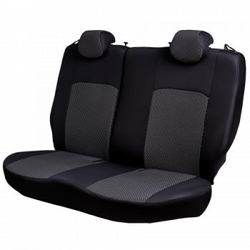 5 999 р. Комплект чехлов для сидений (4 дв. ЦЗС 3Г Жаккард) ДУБЛИН Lord Autofashion Renault Megane седан  дорестайлинг (2002-2006) (черный, вставка Прямоугольник черная)  с доставкой в г. Вологда. Увеличить фотографию 7