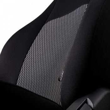 5 999 р. Комплект чехлов для сидений (4 дв. ЦЗС 3Г Жаккард) ДУБЛИН Lord Autofashion Renault Megane седан  дорестайлинг (2002-2006) (черный, вставка Прямоугольник черная)  с доставкой в г. Вологда. Увеличить фотографию 9