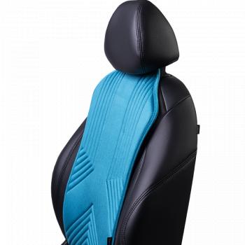2 579 р. Накидка на сиденье (1 место Афины) ЛЮКС ст ВАН ВЭЙ Lord Autofashion Iveco EuroCargo (2013-2025) (бирюзовый, строчка темно-бирюзовая)  с доставкой в г. Вологда. Увеличить фотографию 6