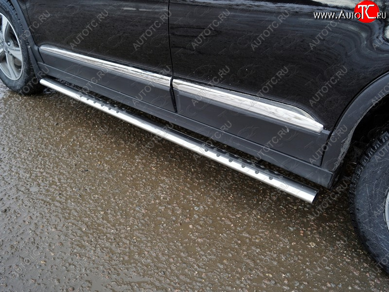 33 799 р. Пороги овальные с проступью 75х42 мм ТСС Тюнинг Haval H6 (2013-2020) (серые)  с доставкой в г. Вологда