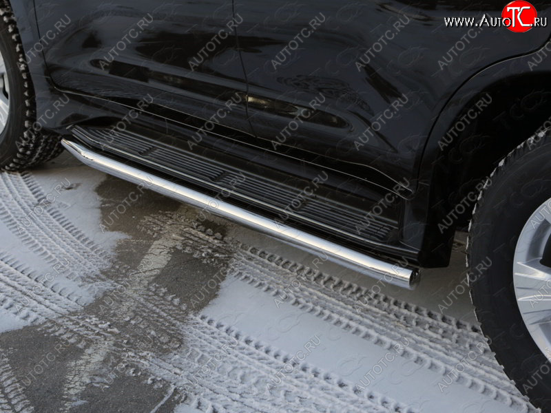 23 549 р. Защита порогов алюминий 60,3 мм, ТСС Тюнинг Lexus LX570 J200 1-ый рестайлинг (2012-2015)  с доставкой в г. Вологда