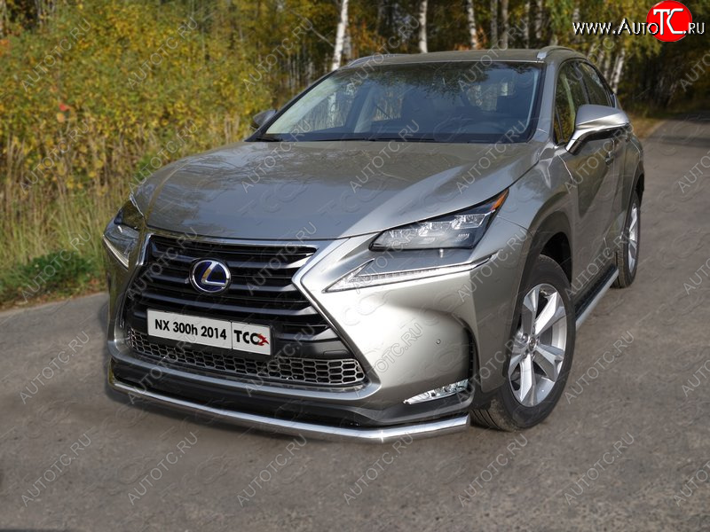 20 599 р. Защита переднего бампера нижняя d60,3 мм ТСС Тюнинг Lexus NX300h Z10 дорестайлинг (2014-2017) (нержавейка)  с доставкой в г. Вологда