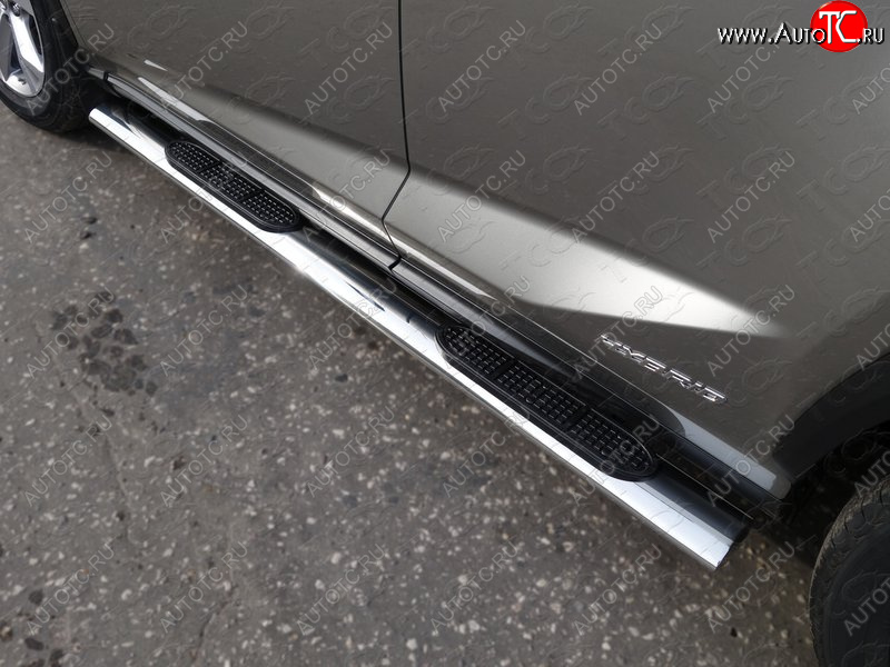 38 799 р. Пороги овальные с накладкой 120х60 мм кроме F-Sport ТСС Тюнинг Lexus NX300h Z10 дорестайлинг (2014-2017) (серые)  с доставкой в г. Вологда