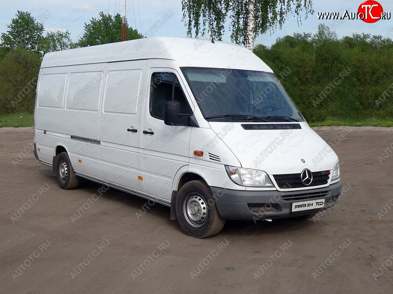 25 499 р. Защита порогов труба d42,4 мм ТСС Тюнинг Mercedes-Benz Sprinter W906 рестайлинг (2014-2018) (серые)  с доставкой в г. Вологда