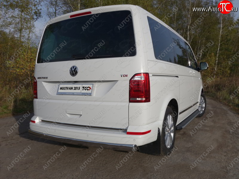 25 499 р. Защита заднего бампера (овальная, d75х42 мм) TCC Volkswagen Transporter T6 дорестайлинг (2015-2019)  с доставкой в г. Вологда
