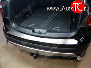 3 999 р. Накладка на задний бампер, ТСС Тюнинг Ford Explorer U502 1-ый рестайлинг, 5 дв. (2015-2018) (Лист шлифованный)  с доставкой в г. Вологда