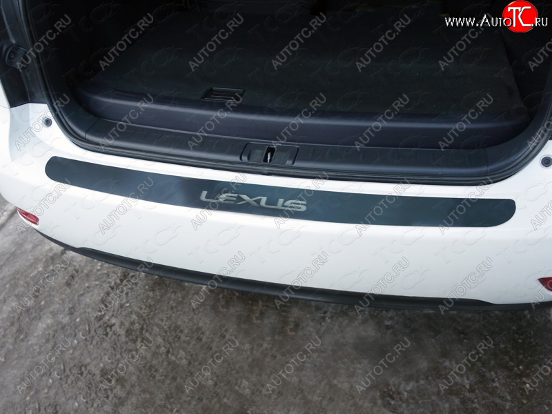 4 399 р. Накладка на задний бампер, ТСС Тюнинг  Lexus RX270  AL10 (2010-2015) дорестайлинг, рестайлинг (лист шлифованный надпись Lexus)  с доставкой в г. Вологда