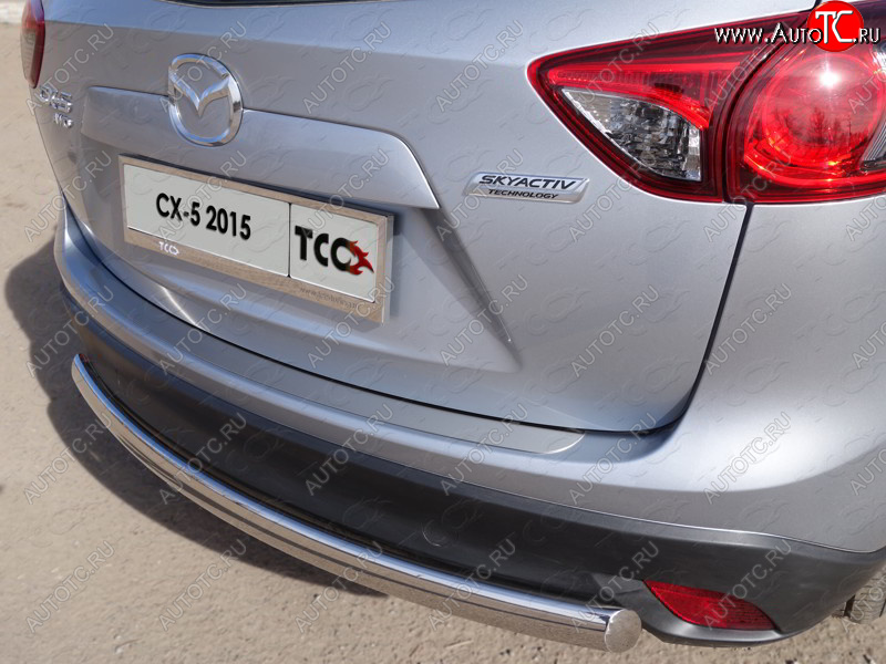 2 599 р. Накладка на задний бампер лист шлифованный 1мм Mazda CX-5 KE дорестайлинг (2011-2014) (лист шлифованный 1мм)  с доставкой в г. Вологда