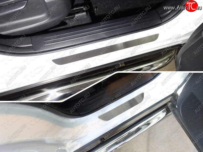 2 599 р. Накладки на пороги, ТСС Тюнинг Mazda CX-5 KF (2016-2025) (лист шлифованный)  с доставкой в г. Вологда