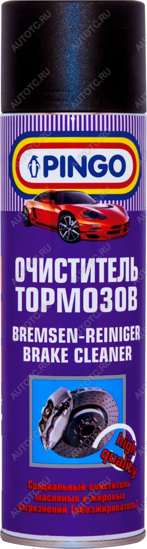 339 р. Очиститель тормозов  500 мл Pingo 85020-0  с доставкой в г. Вологда